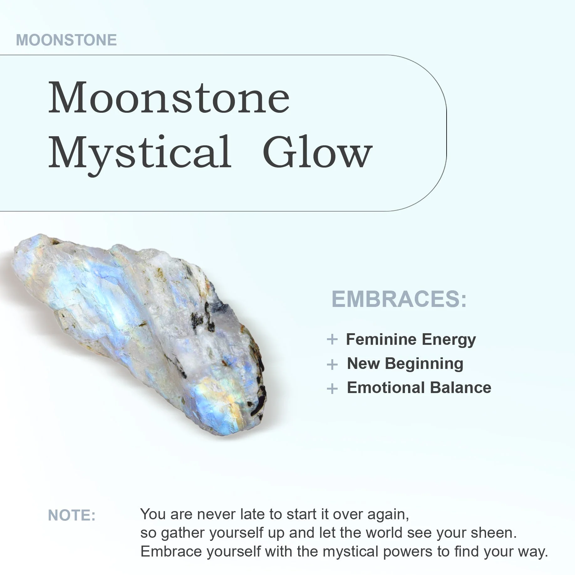 Unique Natural Moonstone Bracelet with 925 Sterling Silver - Image 3