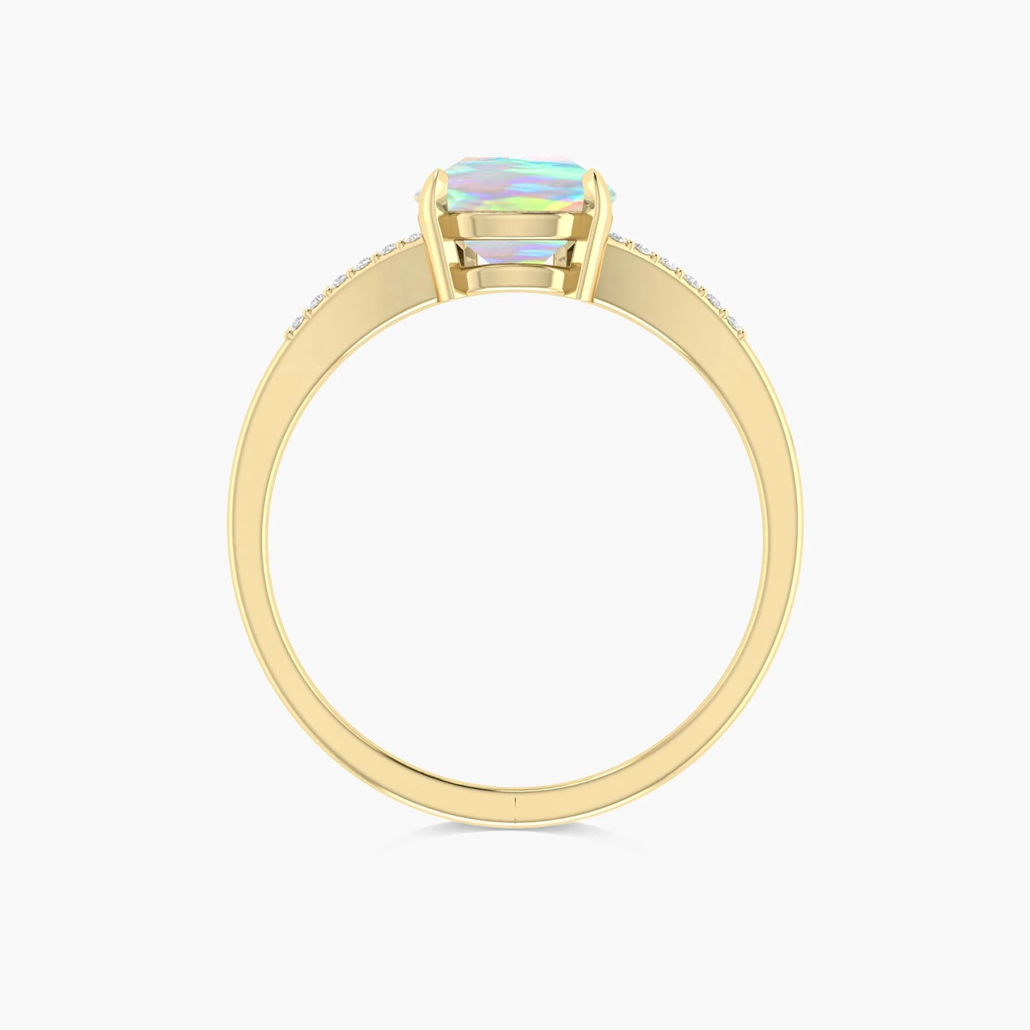 Natural Black fire Pear opal Wedding and Engagement ring - Image 24