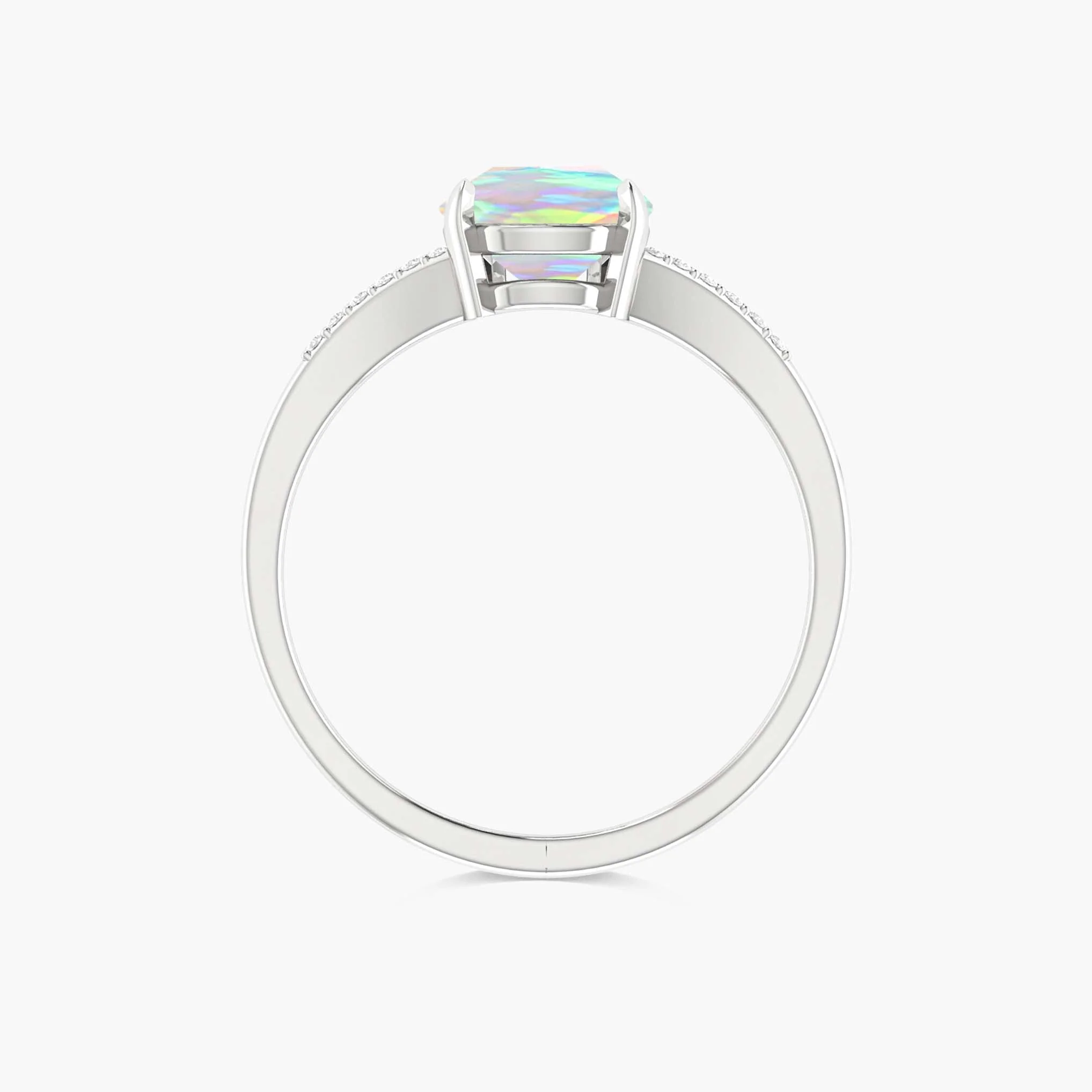 Natural Black fire Pear opal Wedding and Engagement ring - Image 28